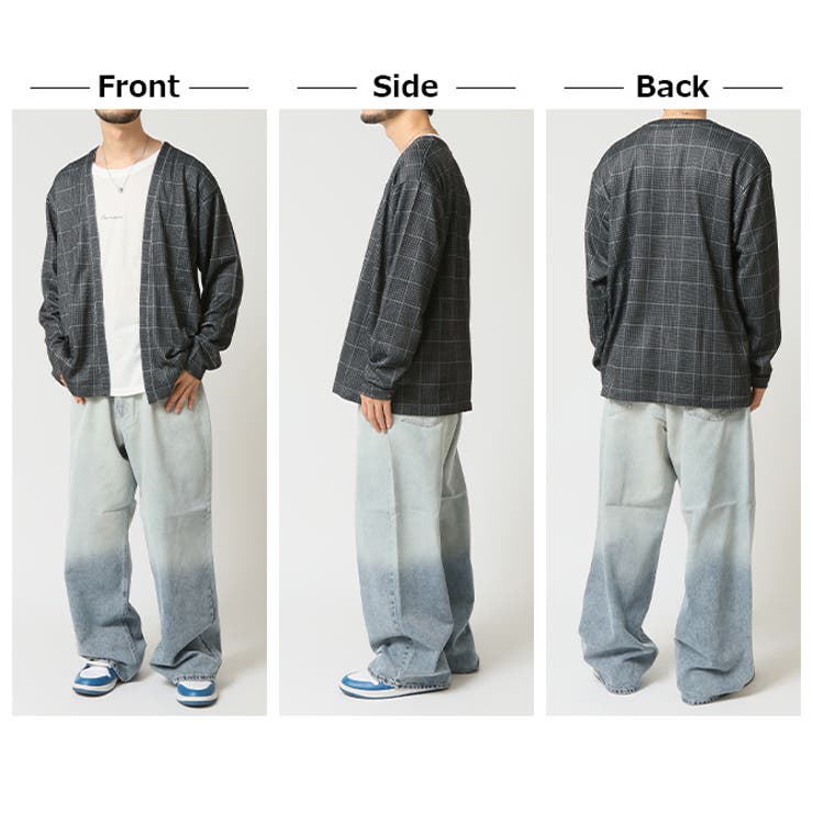 着流しカーディガン メンズ 長袖Tシャツ | ARCADE | 詳細画像7 