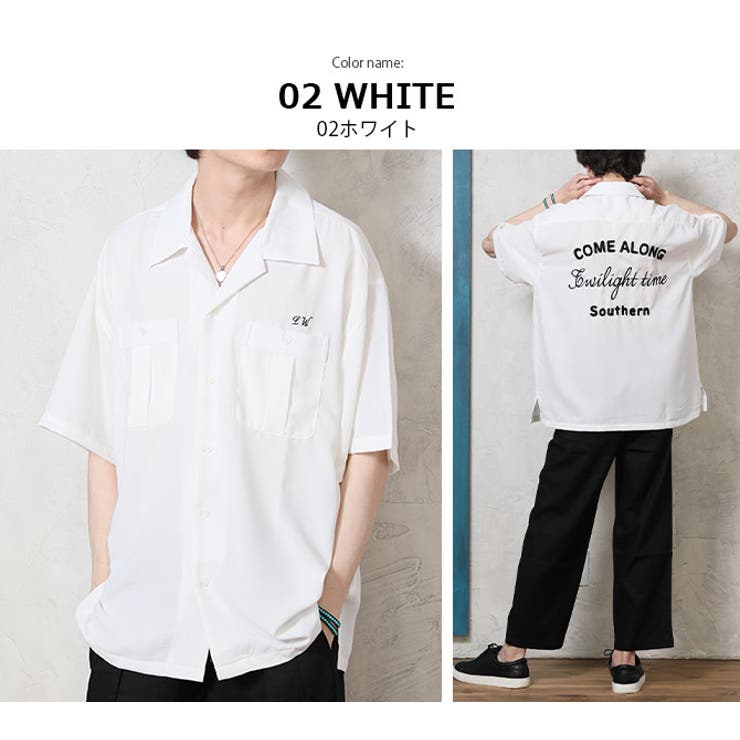ボーリングシャツ メンズ夏 開襟シャツ[品番：RQ000003550