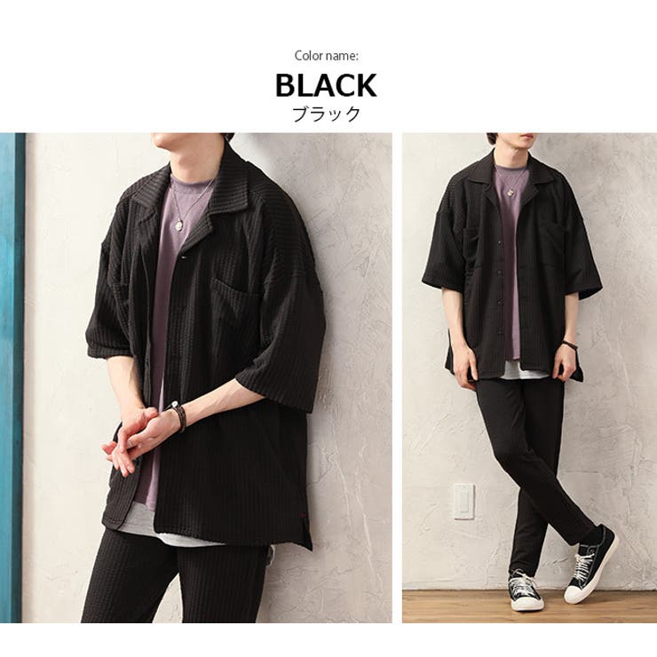 セットアップ メンズ カットサッカー[品番：RQ000003554