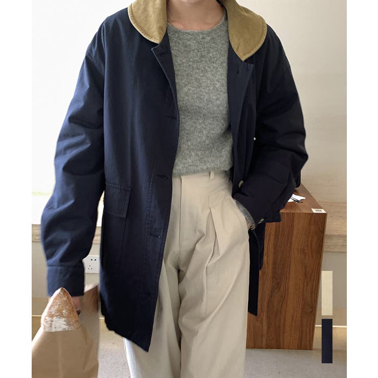 コーデユロイカラー配色中綿コート コーデユロイジャケット 品番 Argw Argo Tokyo アルゴトウキョウ のレディースファッション通販 Shoplist ショップリスト