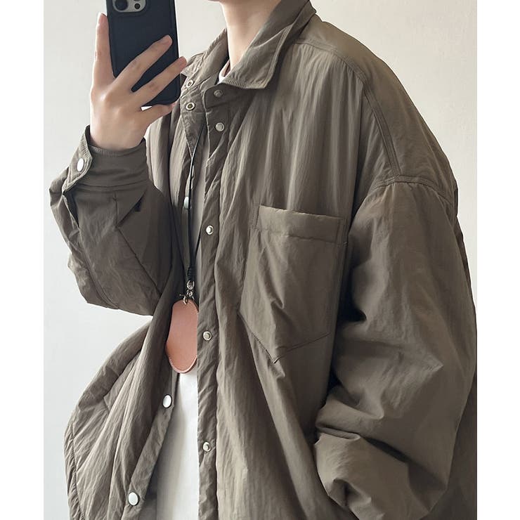 カーキ | Padded Shirt Jacket 21127 | ARGO TOKYO