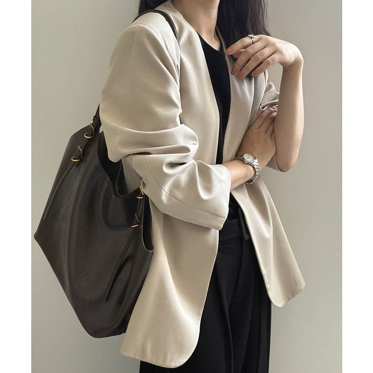 ベージュ | No Collar Loose | ARGO TOKYO