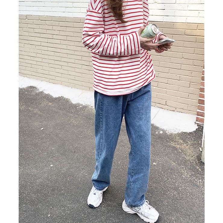 ボーイフレンドハイウエストタックデニム お尻カーバー パンツ | ARGO TOKYO | 詳細画像3 