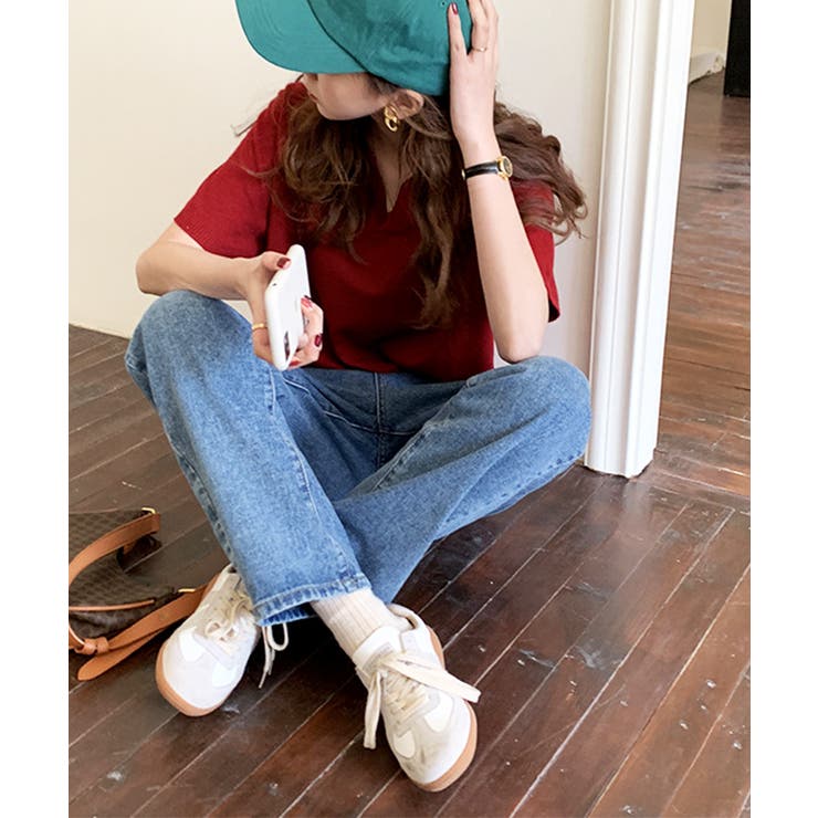 ボーイフレンドハイウエストタックデニム お尻カーバー パンツ | ARGO TOKYO | 詳細画像8 