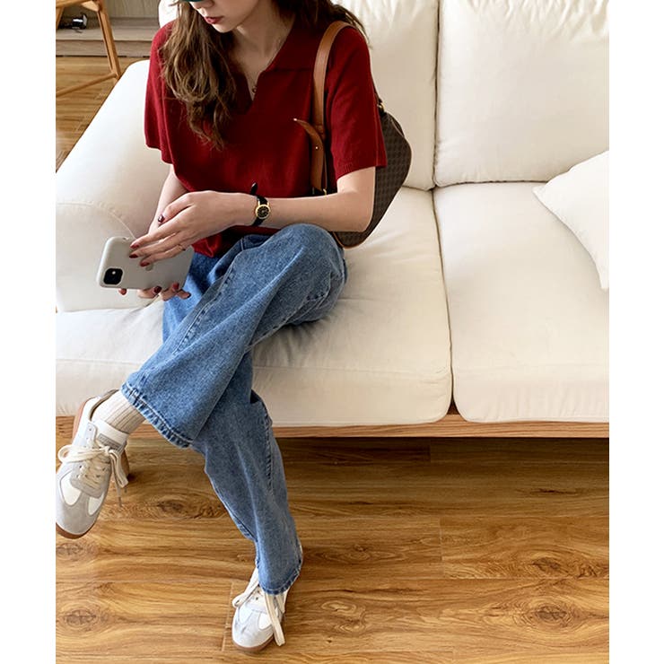 ボーイフレンドハイウエストタックデニム お尻カーバー パンツ | ARGO TOKYO | 詳細画像9 