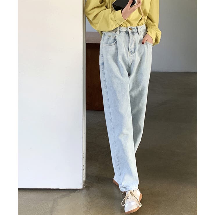 ボーイフレンドハイウエストタックデニム お尻カーバー パンツ | ARGO TOKYO | 詳細画像11 