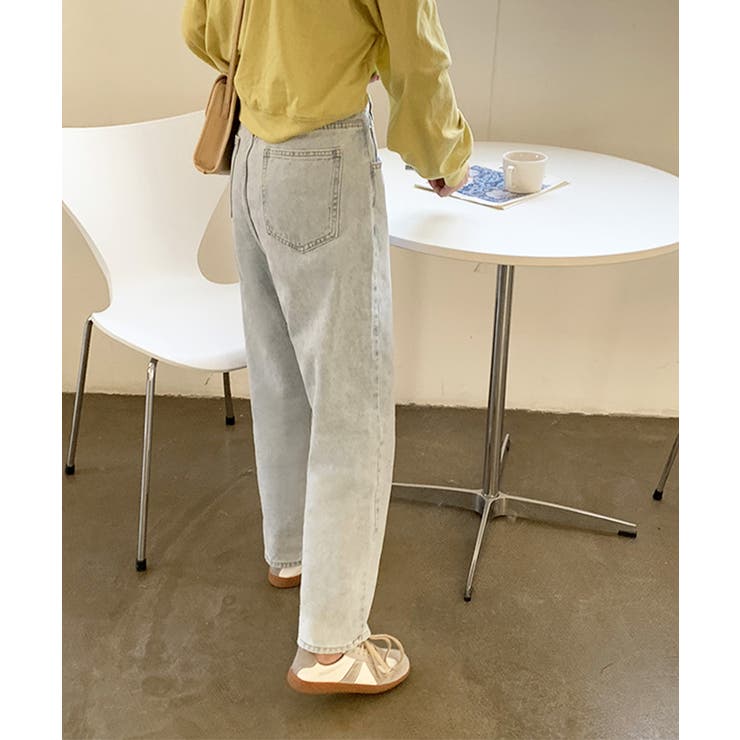 ボーイフレンドハイウエストタックデニム お尻カーバー パンツ | ARGO TOKYO | 詳細画像13 