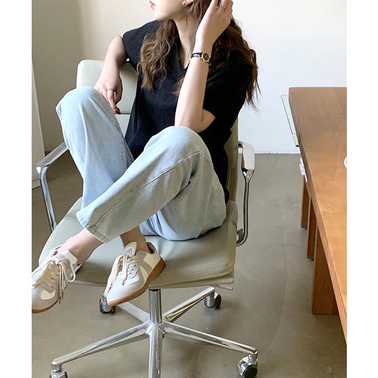 ボーイフレンドハイウエストタックデニム お尻カーバー パンツ | ARGO TOKYO | 詳細画像17 