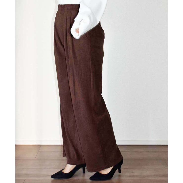 ブラウン | Pile Tuck Wide | ARGO TOKYO