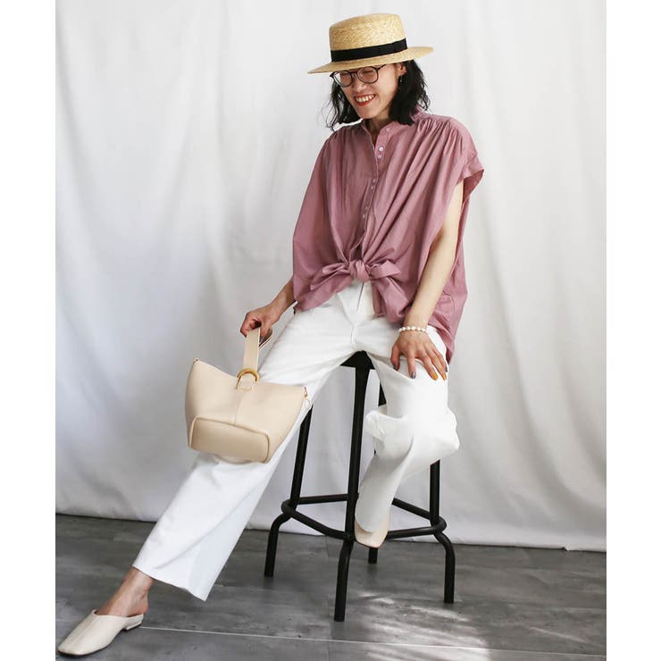 パープル | Color Gather Blouse | ARGO TOKYO