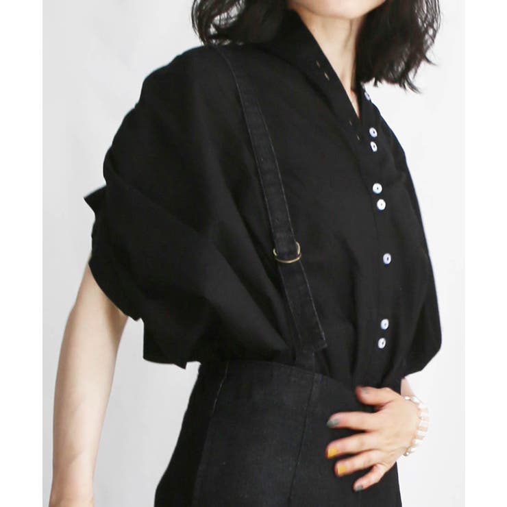 ブラック | Color Gather Blouse | ARGO TOKYO