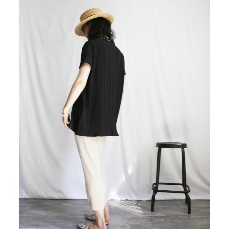 ブラック | High Neck Pleats | ARGO TOKYO