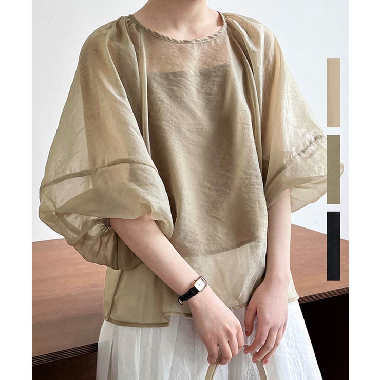 Puff Sleeve Sheer | ARGO TOKYO | 詳細画像1 