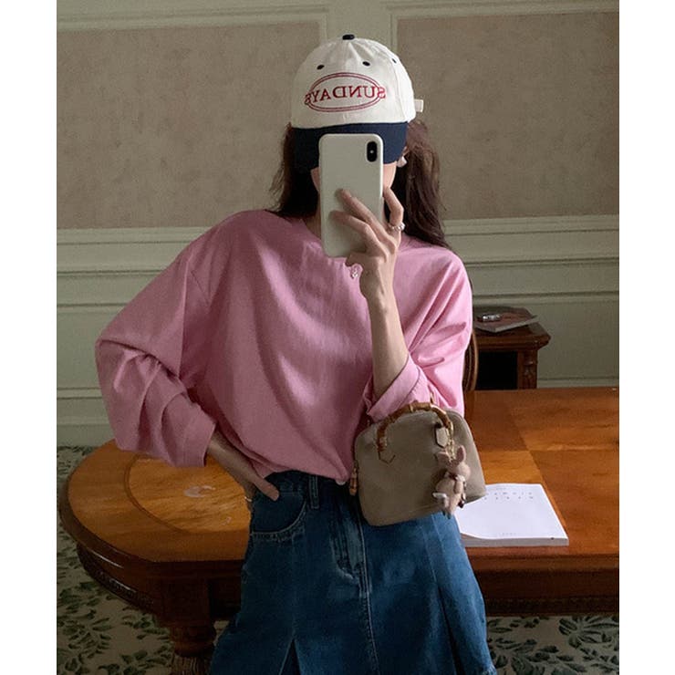 スプリングカラーロングスリーブカラートップス 24065 コットンロンT | ARGO TOKYO | 詳細画像11 