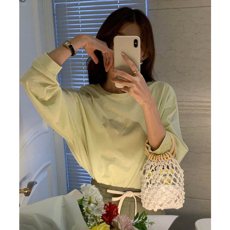 スプリングカラーロングスリーブカラートップス 24065 コットンロンT | ARGO TOKYO | 詳細画像17 