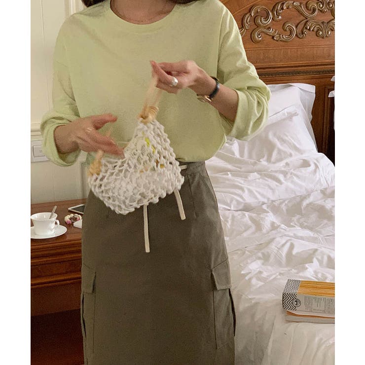 スプリングカラーロングスリーブカラートップス 24065 コットンロンT | ARGO TOKYO | 詳細画像18 