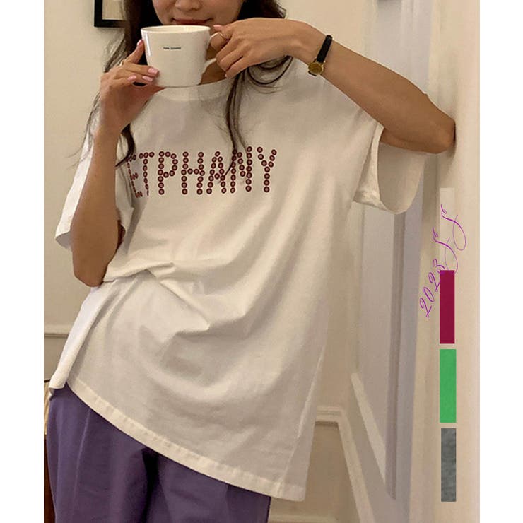 ホワイト | LOGOプリントコットンTシャツ 24067 ロゴTシャツ | ARGO TOKYO