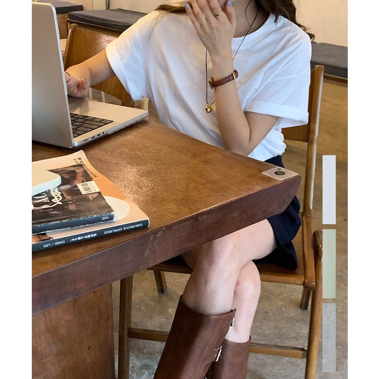 ホワイト | バックロゴコットンTシャツ 24073 バックプリント | ARGO TOKYO