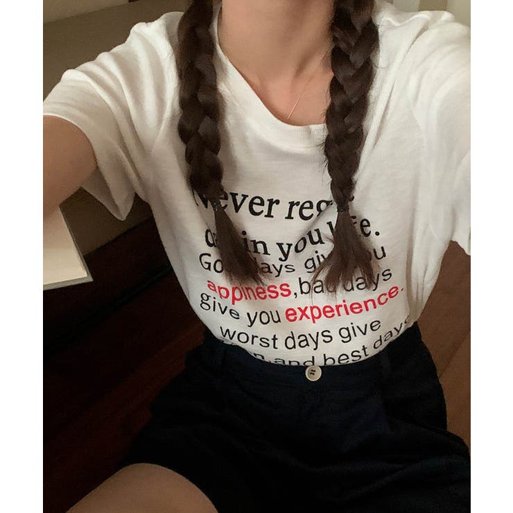 ホワイト | ロゴ沢山レターコットンTシャツ 24075 コットンT | ARGO TOKYO