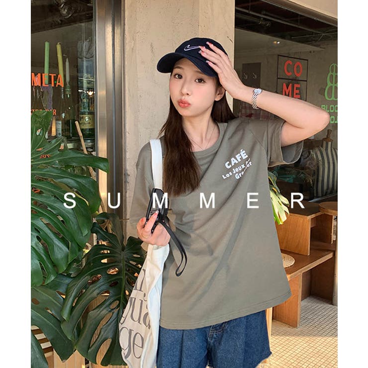 ダブルフェイスロゴオーバーTシャツ 24087 ダブルフェイス[品番