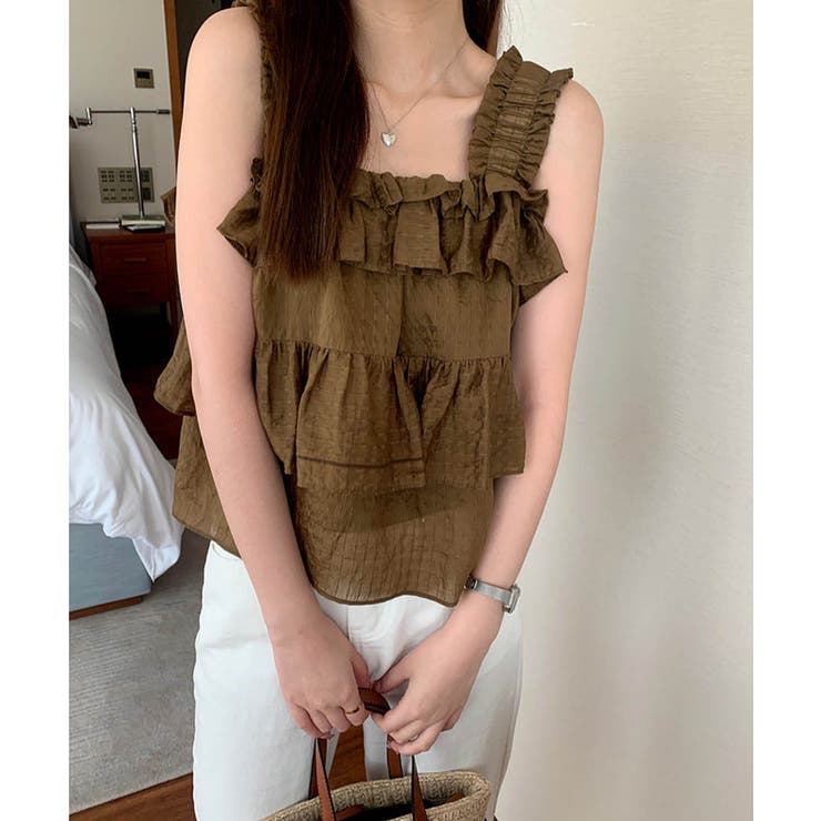 レイヤードギャザーティアードトップス 24088 ギャザートップス | ARGO TOKYO | 詳細画像14 