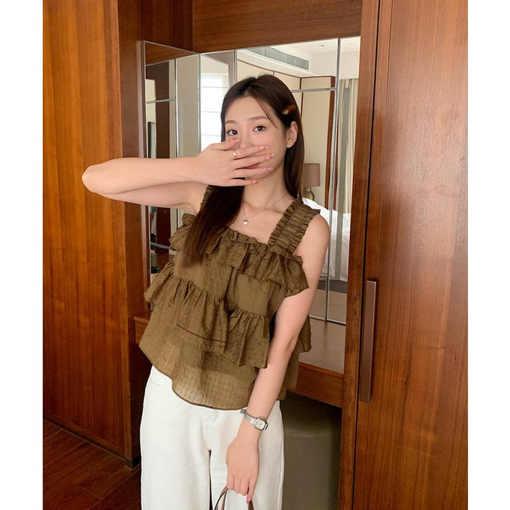 レイヤードギャザーティアードトップス 24088 ギャザートップス | ARGO TOKYO | 詳細画像22 