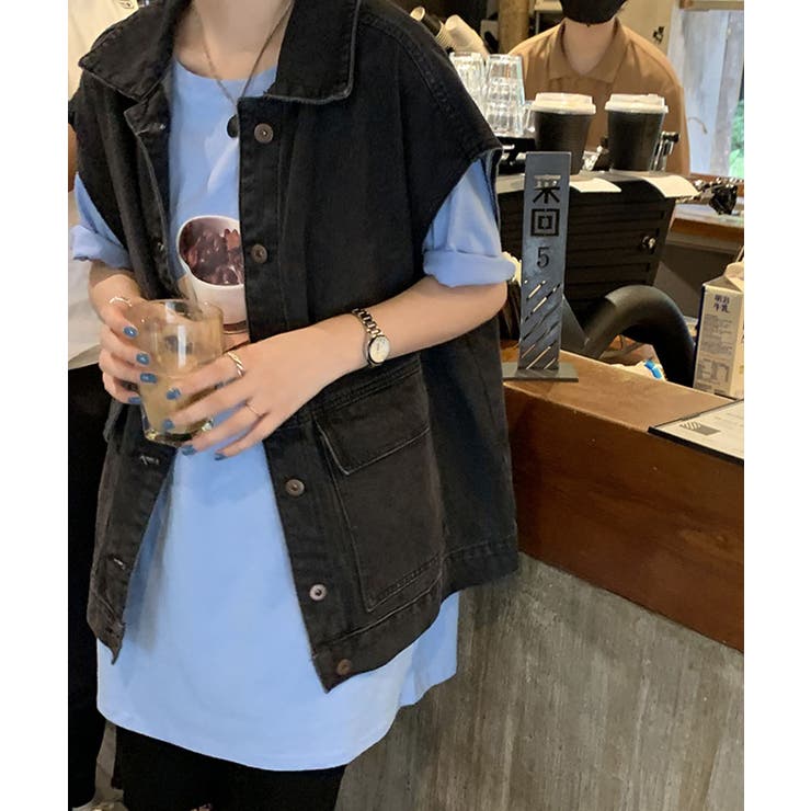 デニムオーバーベスト 24095 デニムベスト | ARGO TOKYO | 詳細画像17 