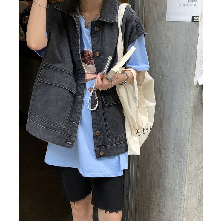 デニムオーバーベスト 24095 デニムベスト | ARGO TOKYO | 詳細画像20 