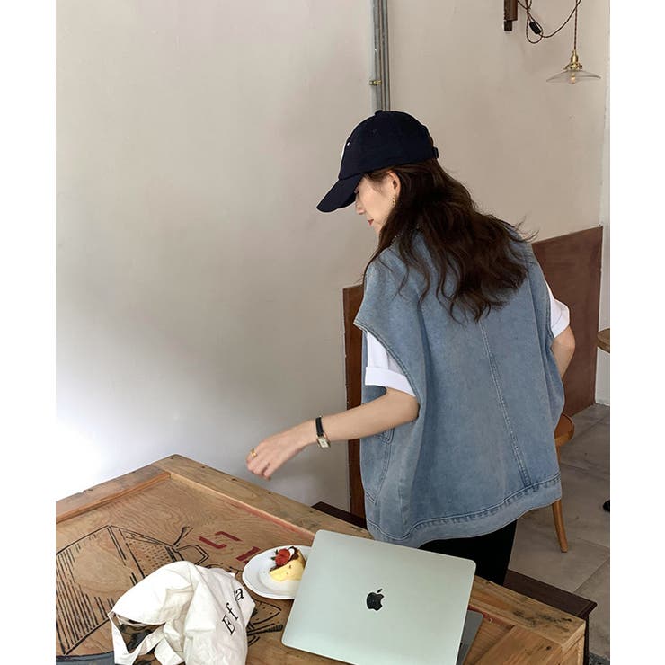 デニムオーバーベスト 24095 デニムベスト | ARGO TOKYO | 詳細画像4 