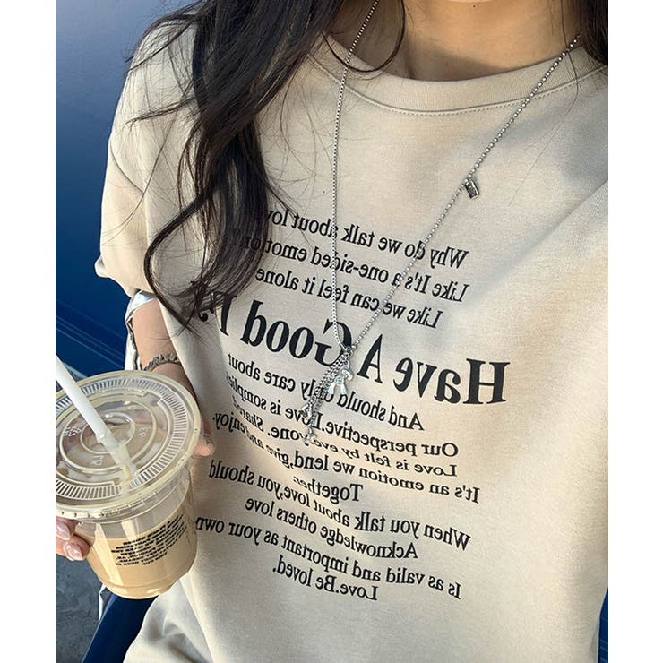 ベージュ | Cotton Logo T | ARGO TOKYO