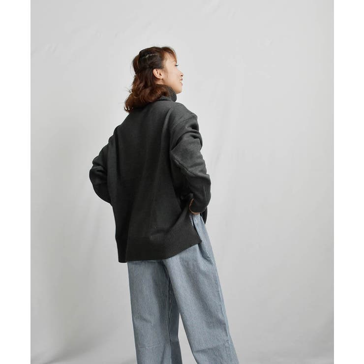 毛玉になりにくいARGタートルニット ARGニット ニットトップス