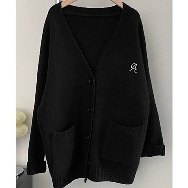 ブラック | Logo Embroidery Knit | ARGO TOKYO