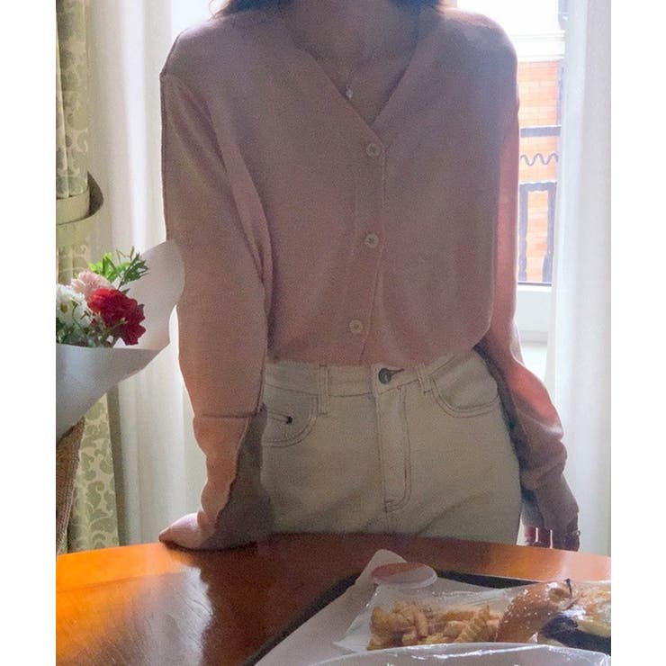 バイカラーアウトリンキングカーデイガン 25062 バイカラーカーデイガン | ARGO TOKYO | 詳細画像25 