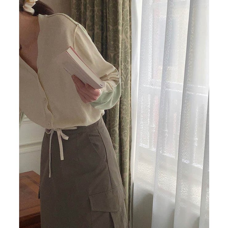 バイカラーアウトリンキングカーデイガン 25062 バイカラーカーデイガン | ARGO TOKYO | 詳細画像10 