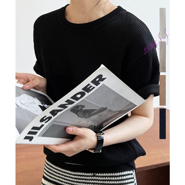 ブラック | Rib Knit Crew | ARGO TOKYO