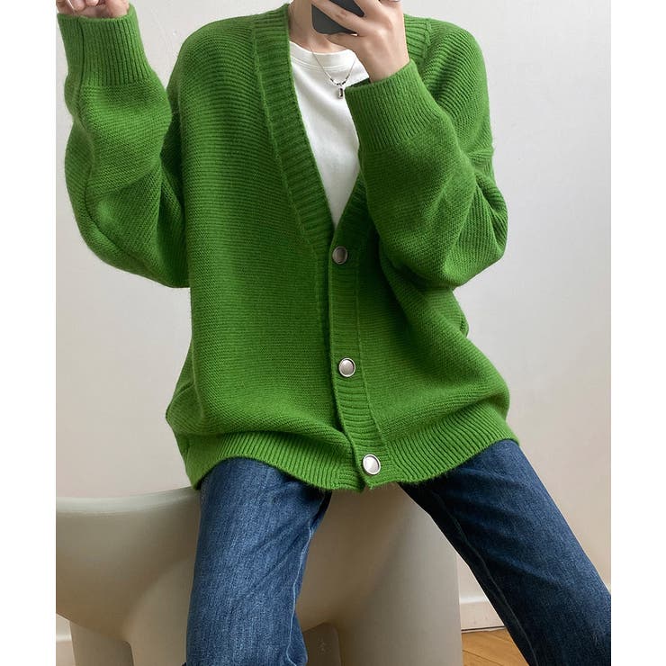 グリーン | Spring Color Vneck | ARGO TOKYO