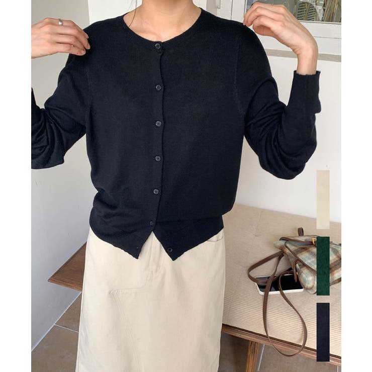 ブラック | Crew neck Knit | ARGO TOKYO