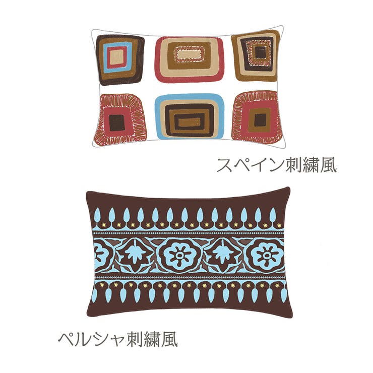 【Flower beardシリーズ】エスニック刺繍クッション(Native co… | ARGO TOKYO | 詳細画像2 