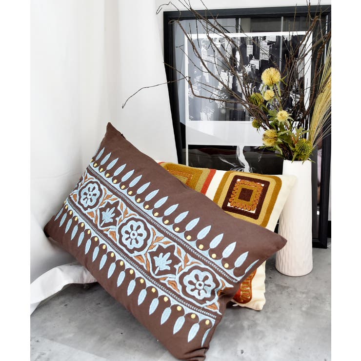 【Flower beardシリーズ】エスニック刺繍クッション(Native co… | ARGO TOKYO | 詳細画像3 