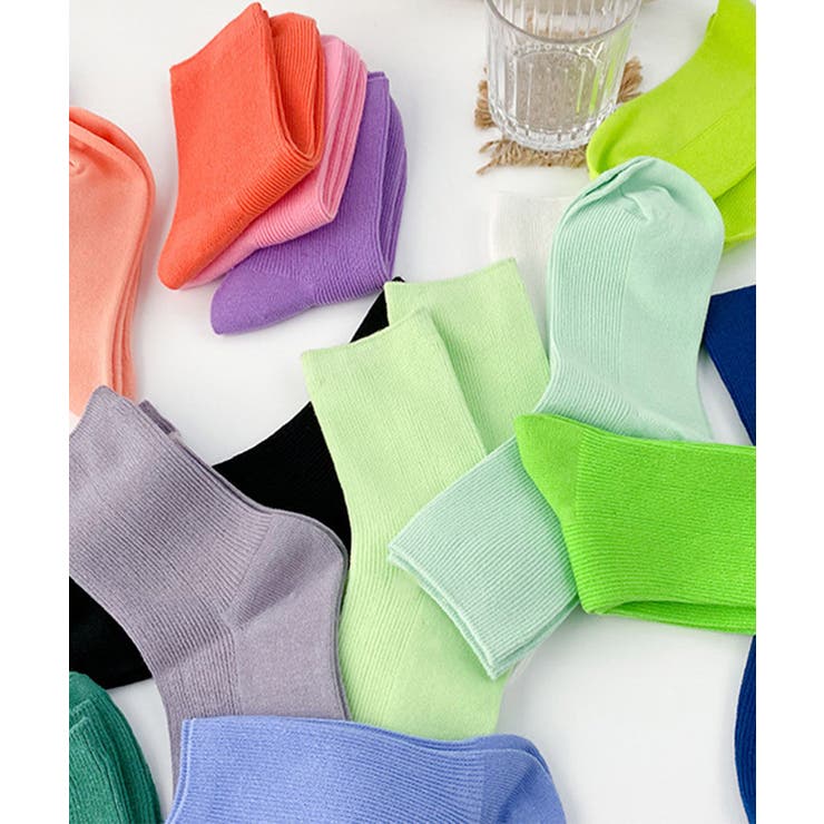 靴下 レディース カラバリリブソックス | ARGO TOKYO | 詳細画像32