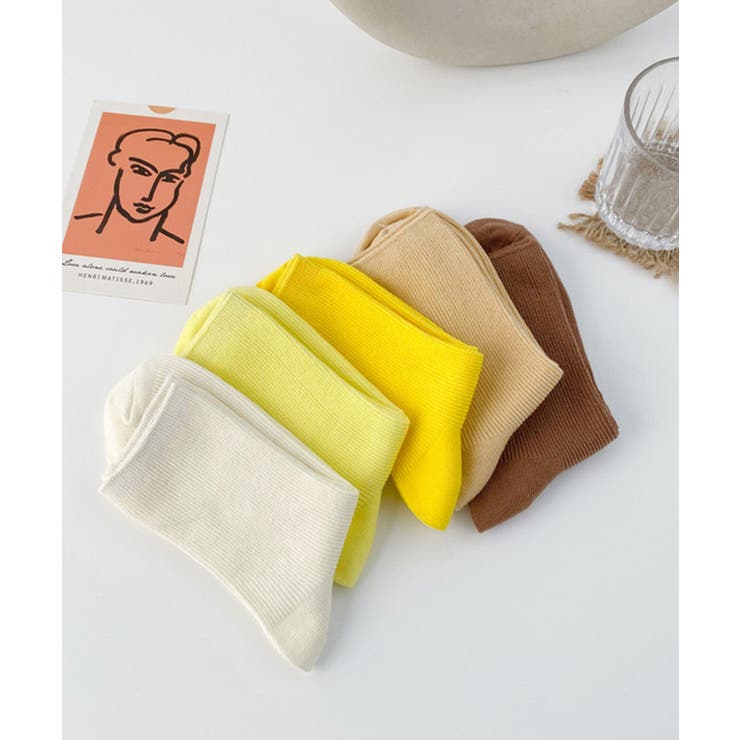 靴下 レディース カラバリリブソックス | ARGO TOKYO | 詳細画像35