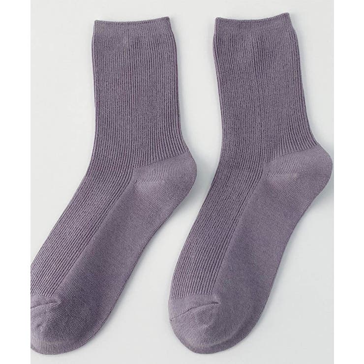 グレー | 靴下 レディース カラバリリブソックス | ARGO TOKYO