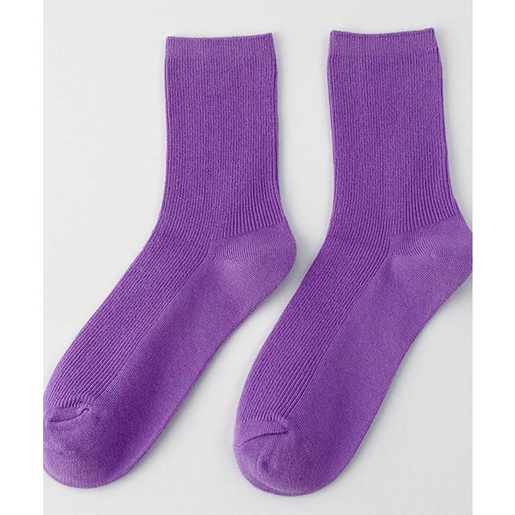 ダークパープル(NEW) | 靴下 レディース カラバリリブソックス | ARGO TOKYO