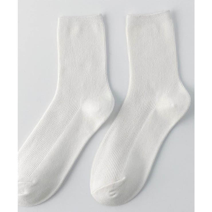 ホワイト | 靴下 レディース カラバリリブソックス | ARGO TOKYO