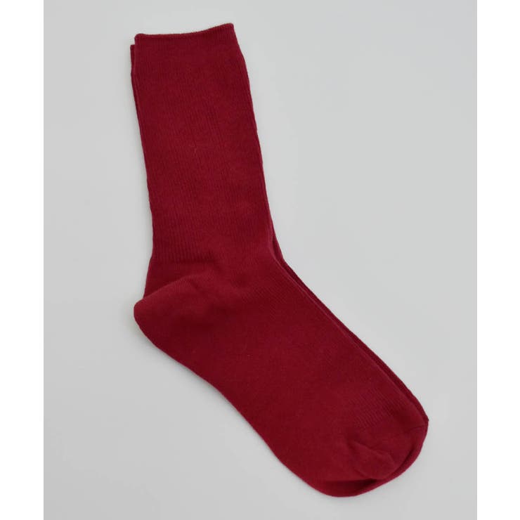 ワインレッド | 靴下 レディース カラバリリブソックス | ARGO TOKYO