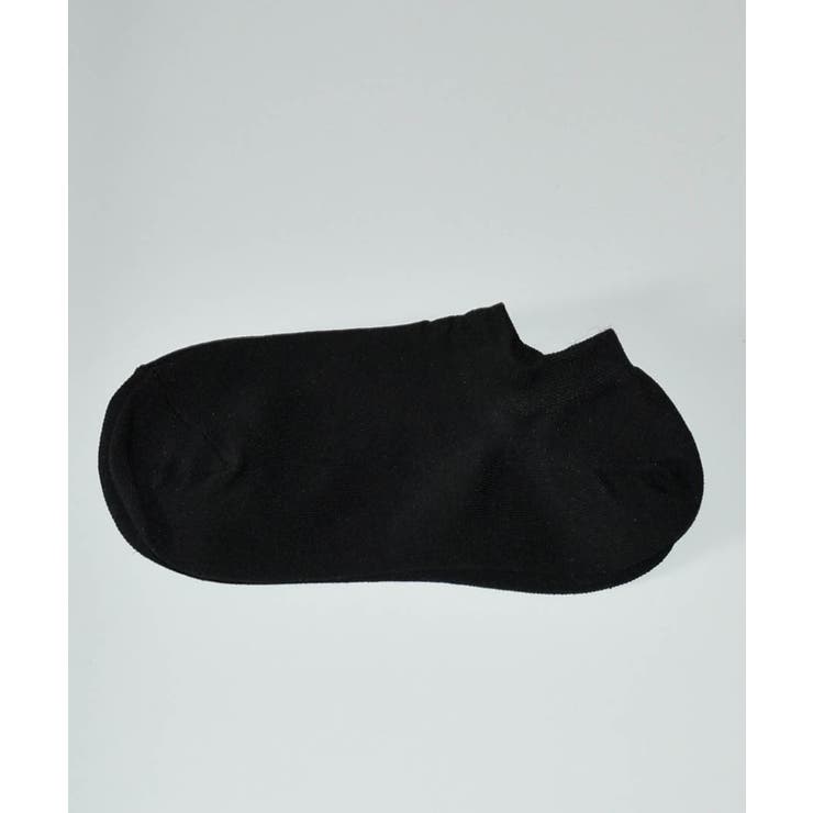 ブラック | 選べる9色 接触冷感スニーカーソックス 27011 | ARGO TOKYO