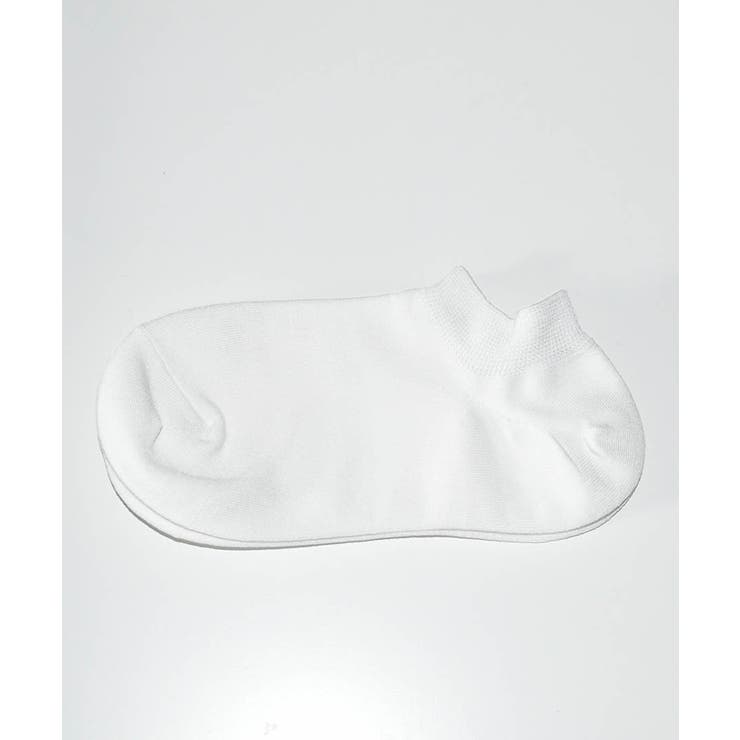 ホワイト | 選べる9色 接触冷感スニーカーソックス 27011 | ARGO TOKYO