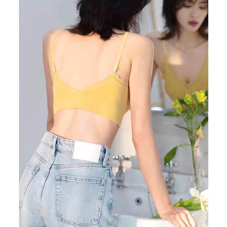 ワイヤーレスブラパッド付(取り外し可)韓国ファッションレディースバックレスヨガス… | ARGO TOKYO | 詳細画像3 