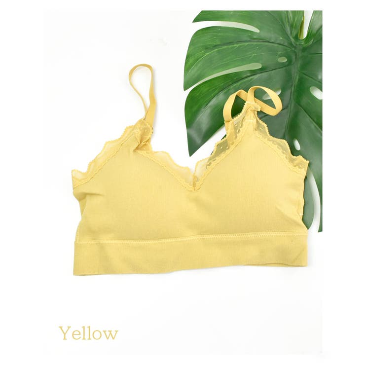 イエロー | ワイヤーレスブラパッド付(取り外し可)韓国ファッションレディースバックレスヨガス… | ARGO TOKYO
