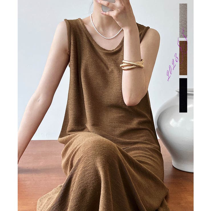 Wrinkling Processing Sleeveless | ARGO TOKYO | 詳細画像1 